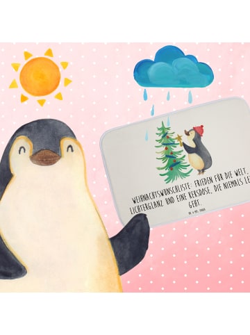 Mr. & Mrs. Panda Badvorleger Pinguin Weihnachtsbaum mit Spruch in Weiß