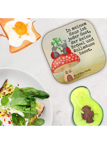 Mr. & Mrs. Panda Untersetzer für Gläser Marienkäfer Fliegenpilz ... in Weiß