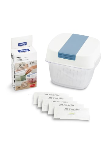 Rotho DYNAMIC Fresh Box Vorratsdose 1,6 l mit Filtersystem in Horizon Blue