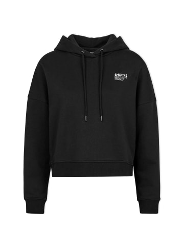 SNOCKS Oversized Crop Kapuzenpullover Hoodie Damen 1 Stück in Schwarz