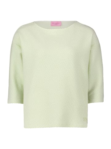 Betty Barclay Sweatshirt mit Struktur in Cream/Green