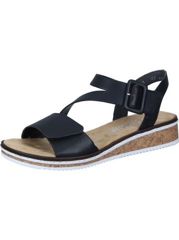 rieker Klassische Sandaletten, Komfort-Sandalen in schwarz