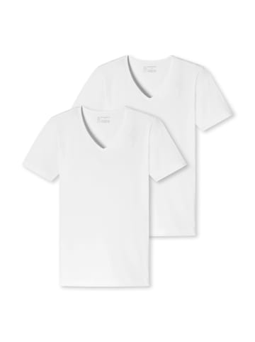Schiesser T-Shirt 2er Pack in Weiß