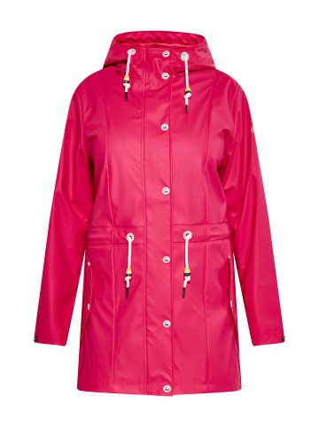 Schmuddelwedda Damen Curvy Regenmantel in Himbeerpink