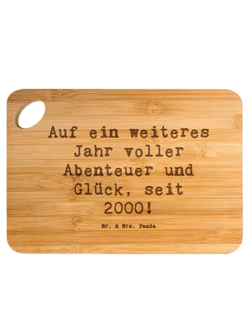 Mr. & Mrs. Panda Holzbrett Spruch 2000 Geburtstag Abenteuer Glüc... in Braun
