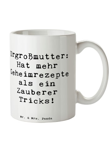 Mr. & Mrs. Panda Tasse Urgroßmutter Schätze mit Spruch in Weiß