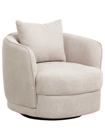 Beliani Sessel ANDALEN in Beige - (W) 85 x (H) 74 x (L) 79 cm