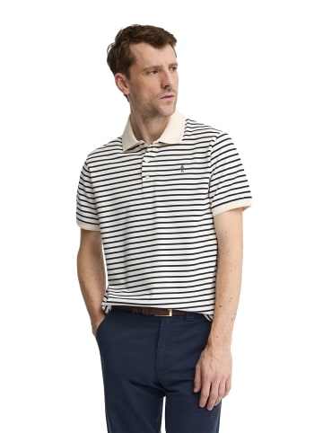 Polo Club Poloshirt RIGBY GO POLO SS STRIPES in Ecru-Navyblau