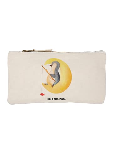 Mr. & Mrs. Panda Schminktasche Pinguin Mond ohne Spruch in Weiß