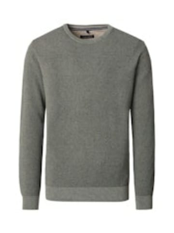 CASAMODA Rundhalspullover für Herren in grün