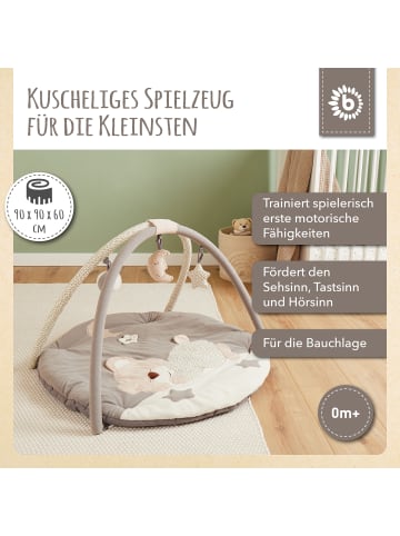 Bieco Spielwaren Krabbeldecke mit Spielbogen Plüsch - ab Geburt in Beige