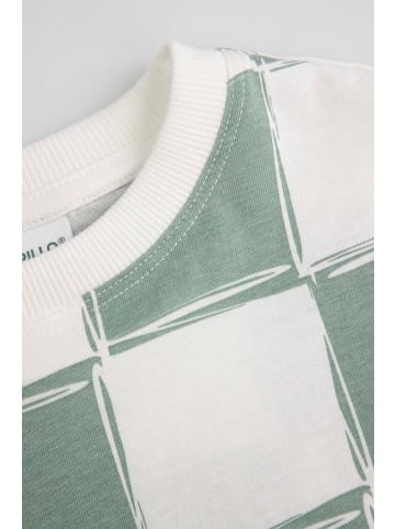 Coccodrillo Kurzarm-T-Shirt mit Karomuster in grün