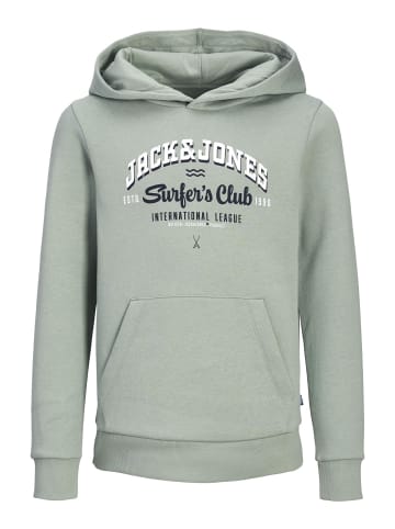 JACK & JONES Junior Kapuzenpullover in Iceberg Green