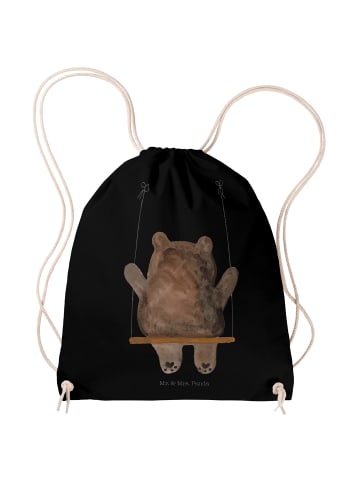 Mr. & Mrs. Panda Gym Bag Bär Schaukel ohne Spruch in Schwarz