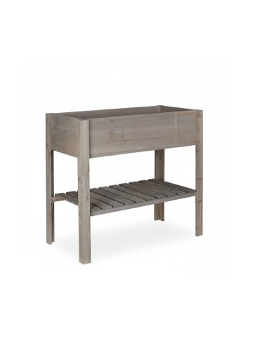 relaxdays Hochbeet in Grau - (B)88 x (H)80 x (T)43,5 cm