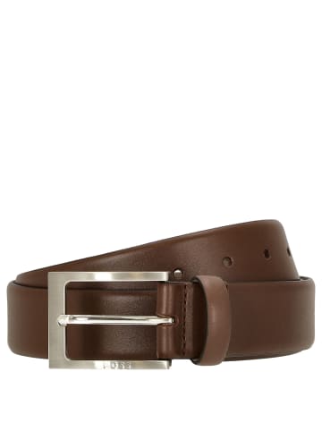 BOSS Barnabie - Ledergürtel mit Dornschließe 3.5 cm in medium brown