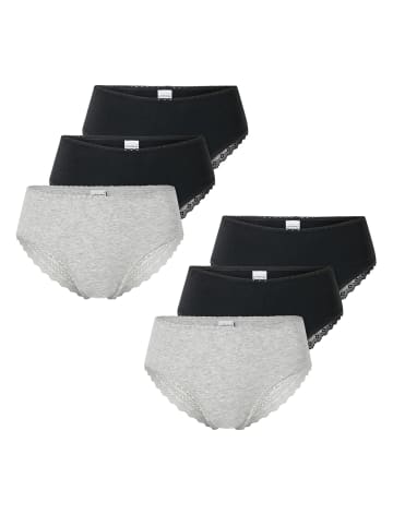 Schiesser Brasilslip Modern Multipacks in grau-schwarz