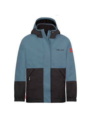 Trollkids 3 in 1 Jacke Kjerak in steel blue
