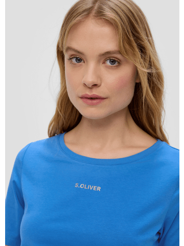 s.Oliver T-Shirt kurzarm in Blau