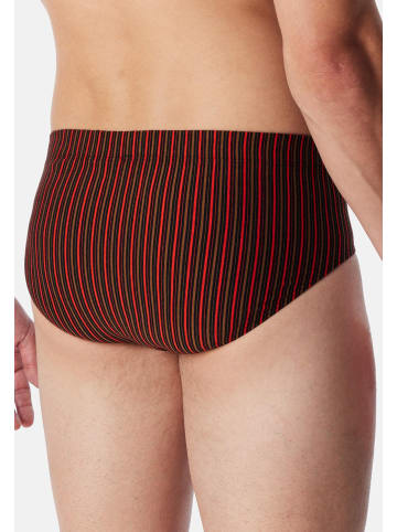 Schiesser Mini Slip / Unterhose 95/5 Essentials in Schwarz / rot