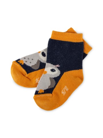 Sigikid Sockenset 3er Magic Owl in Dunkelblau/Weiß/Ockerorange