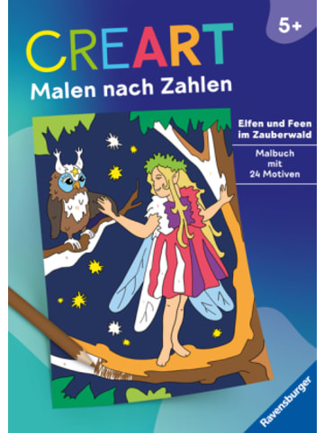 Ravensburger Verlag GmbH Buch - CreArt Malen nach Zahlen ab 5 - Elfen und Feen im Zauberwald