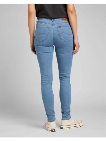 Lee Scarlett High Denim Pant in Blau
