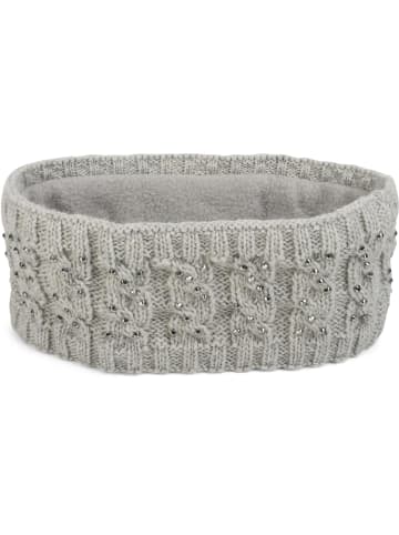 styleBREAKER Strick Stirnband in Hellgrau
