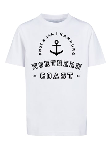 F4NT4STIC T-Shirt Northern Coast Knut & Jan Hamburg in weiß