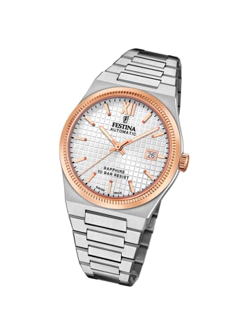 Festina Analog-Armbanduhr Festina Swiss Made silber groß (ca. 40mm)