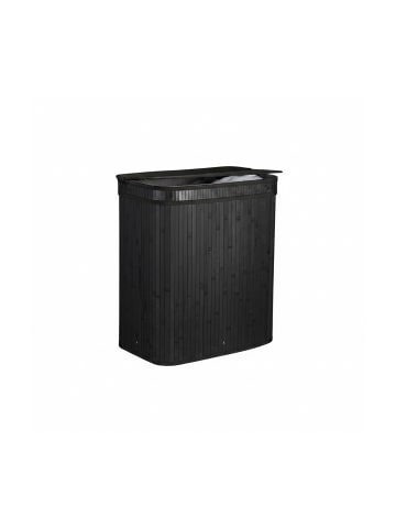 relaxdays Wäschekorb in Schwarz - (B)52 x (H)63 x (T)32 cm