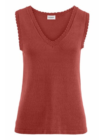 Hessnatur Strick Top in terrakotta