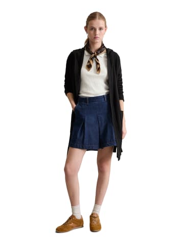 Marc O'Polo DENIM Long-Cardigan mit Kapuze relaxed in Schwarz