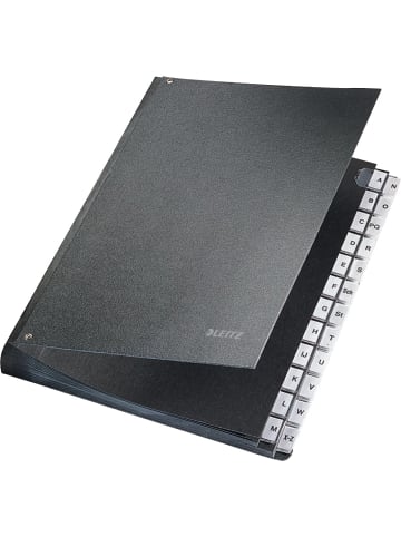 Leitz Pultordner A-Z Hartpappe schwarz