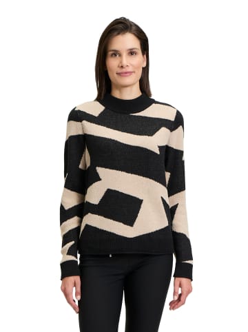 Betty Barclay Strickpullover mit Jacquard in Black-Beige