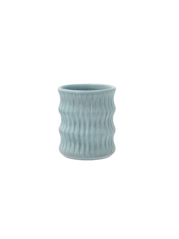 Villa Collection Becher m. Riffelmuster Styles in Blau