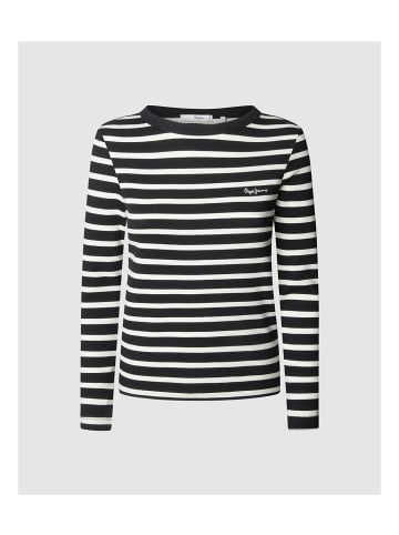 Pepe Jeans Tshirt in 999-Negro/beige