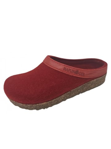HAFLINGER Hausschuh Grizzly Torben in Rot