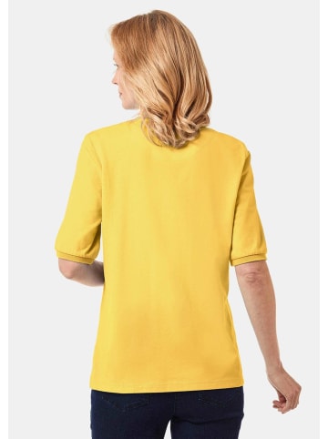 GOLDNER Poloshirt Poloshirt in hochwertiger Pikee-Qualität in honig