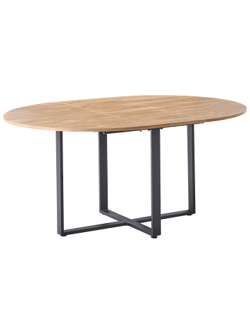 Beliani Esszimmertisch ALEXANDRINA in Braun/Schwarz - (W) 120 x (H) 75 x (L) 120 cm