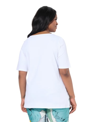 Ulla Popken Shirt in schneeweiß