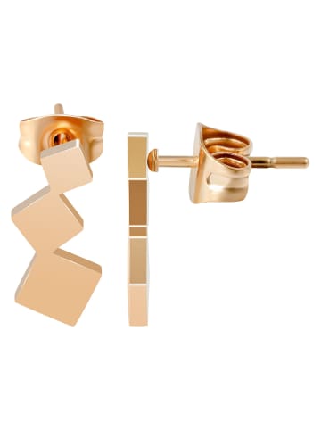 Adeliás Damen Ohrringe – Ohrstecker aus Edelstahl in gold