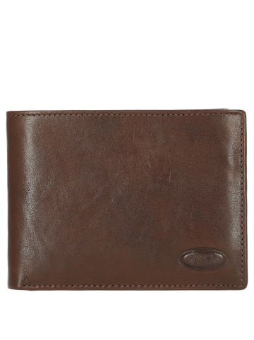 BRIC`s Monte Rosa - Kreditkartenetui 13 cm RFID (black) in braun