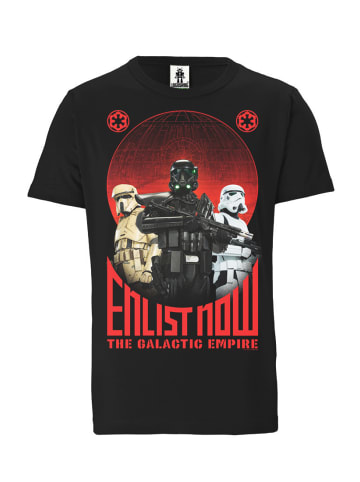Logoshirt T-Shirt Star Wars - Galactic Empire in schwarz