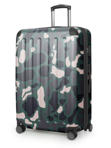 Hauptstadtkoffer Spree - Großer Koffer erweiterbar XL Trolley Aufgabegepäck, TSA, in Camouflage