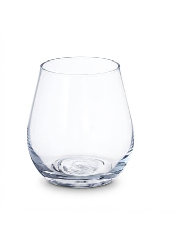 relaxdays Blumenvase in Transparent - (H)16 x Ø14 cm