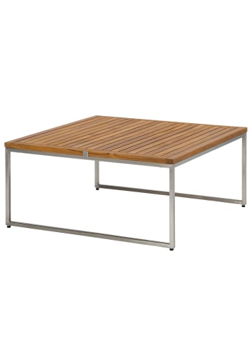 home24 Loungehocker TEAKLINE in Hellgrau