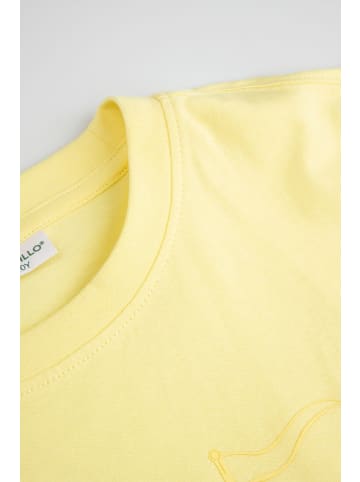 Coccodrillo Baumwoll-t-shirt mit kurzen Ärmeln in gelb