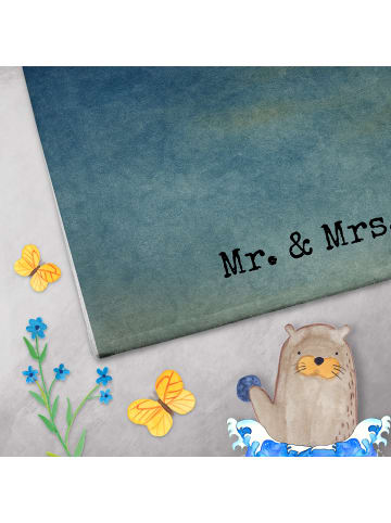 Mr. & Mrs. Panda Gästehandtuch Sternzeichen Krebs Design ohne Sp... in Weiß