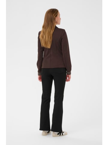 Kaffe Blazer Kinnie Regular fit in Black Coffee/Morel Stripe